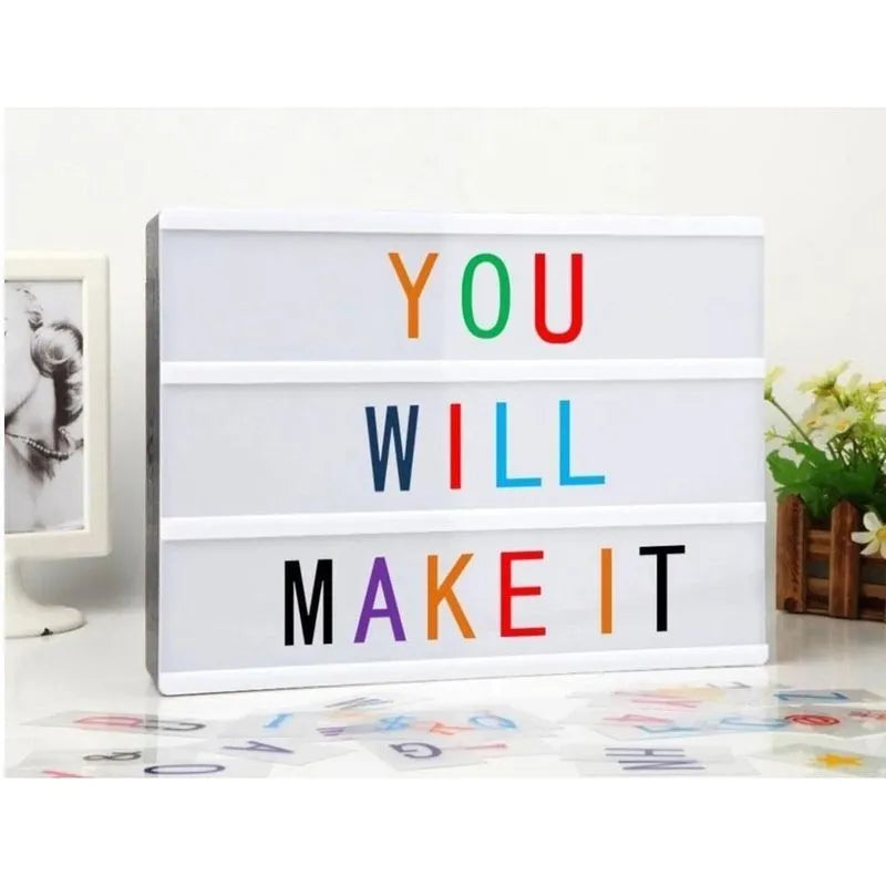 LumiText ® - Tablero Lámpara Rgb Letras Mensajes