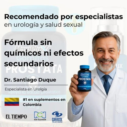 MaxiPlux® Combo – Gomitas Próstata + Gel de Soporte Masculino